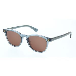 Bottega Veneta BV1253S-005 Grey Acetate Round Sunglasses